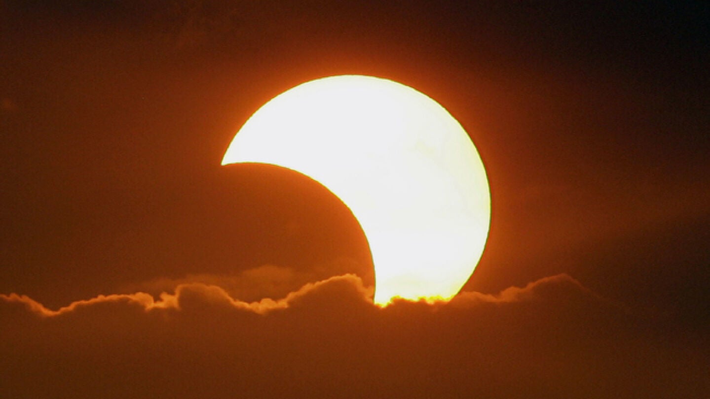 Imagen de un eclipse anular solar