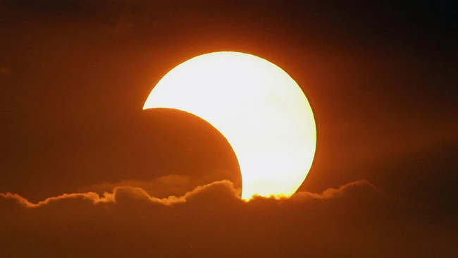 Imagen de un eclipse anular solar