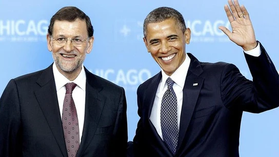 Obama y Rajoy, en la cumbre de la OTAN en Chicago Obama y Rajoy, en la cumbre de la OTAN en Chicago