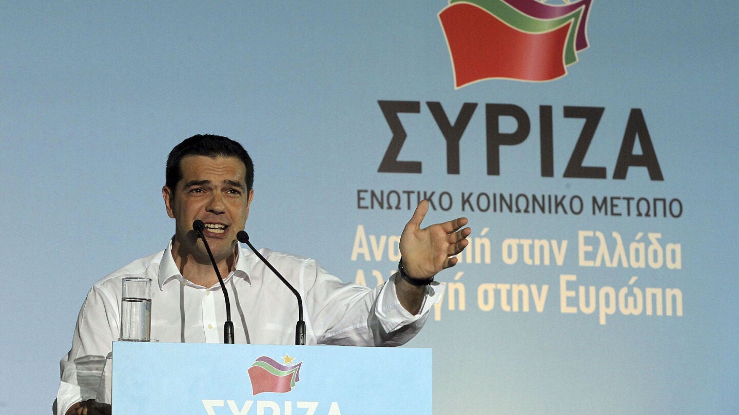 El l&iacute;der de Syriza, Alexis Tsipras