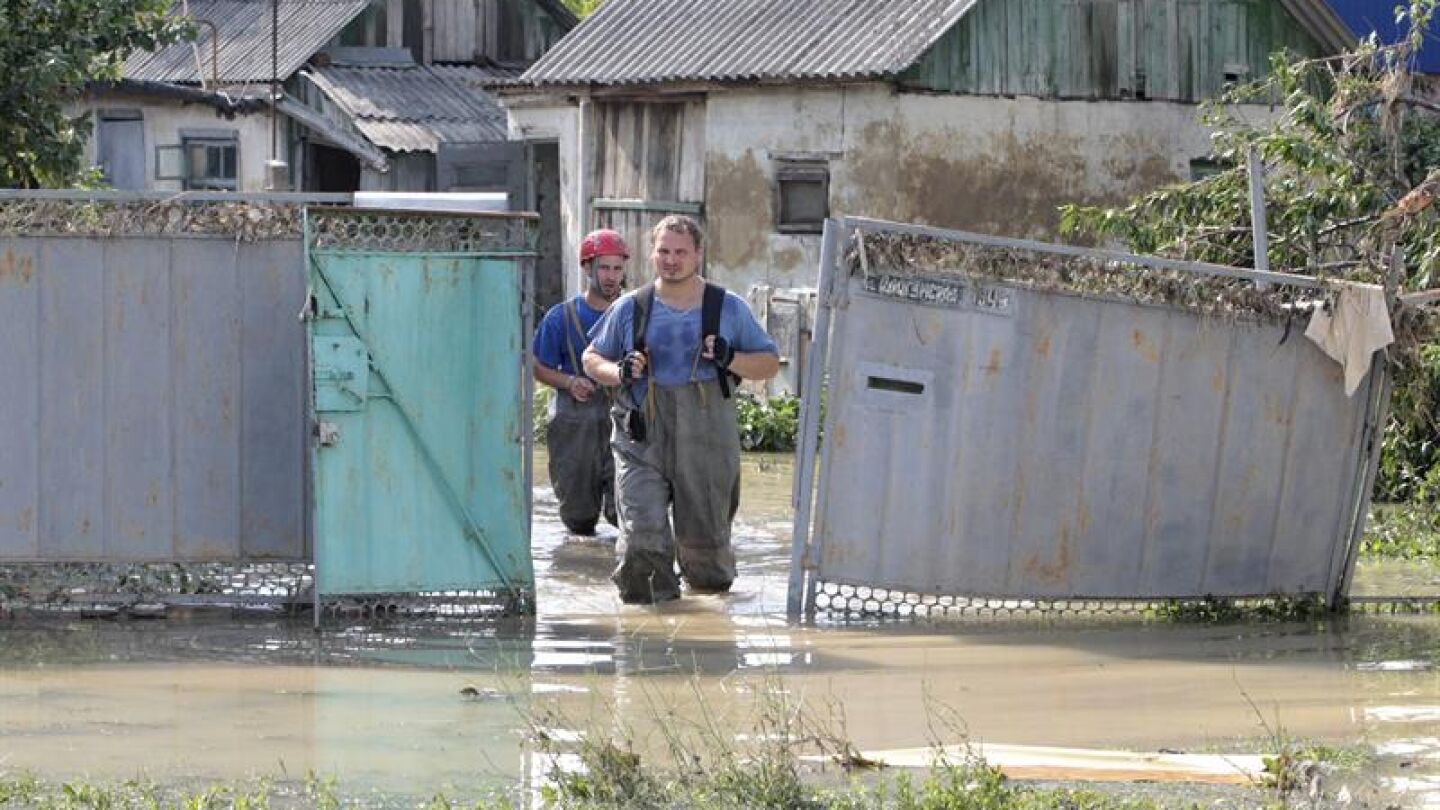 Imagen de una inundaci&oacute;n en Rusia