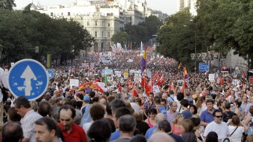 Imagen de la pasada manifestación contra los recortes (Archivo)