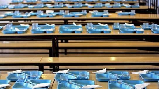 Imagen de un comedor escolar Imagen de un comedor escolar