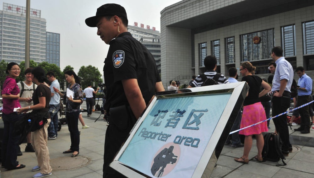 Un policía chino en una imagen de archivo