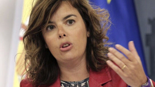 La vicepresidenta del Gobierno, Soraya S&aacute;enz de Santamar&iacute;a