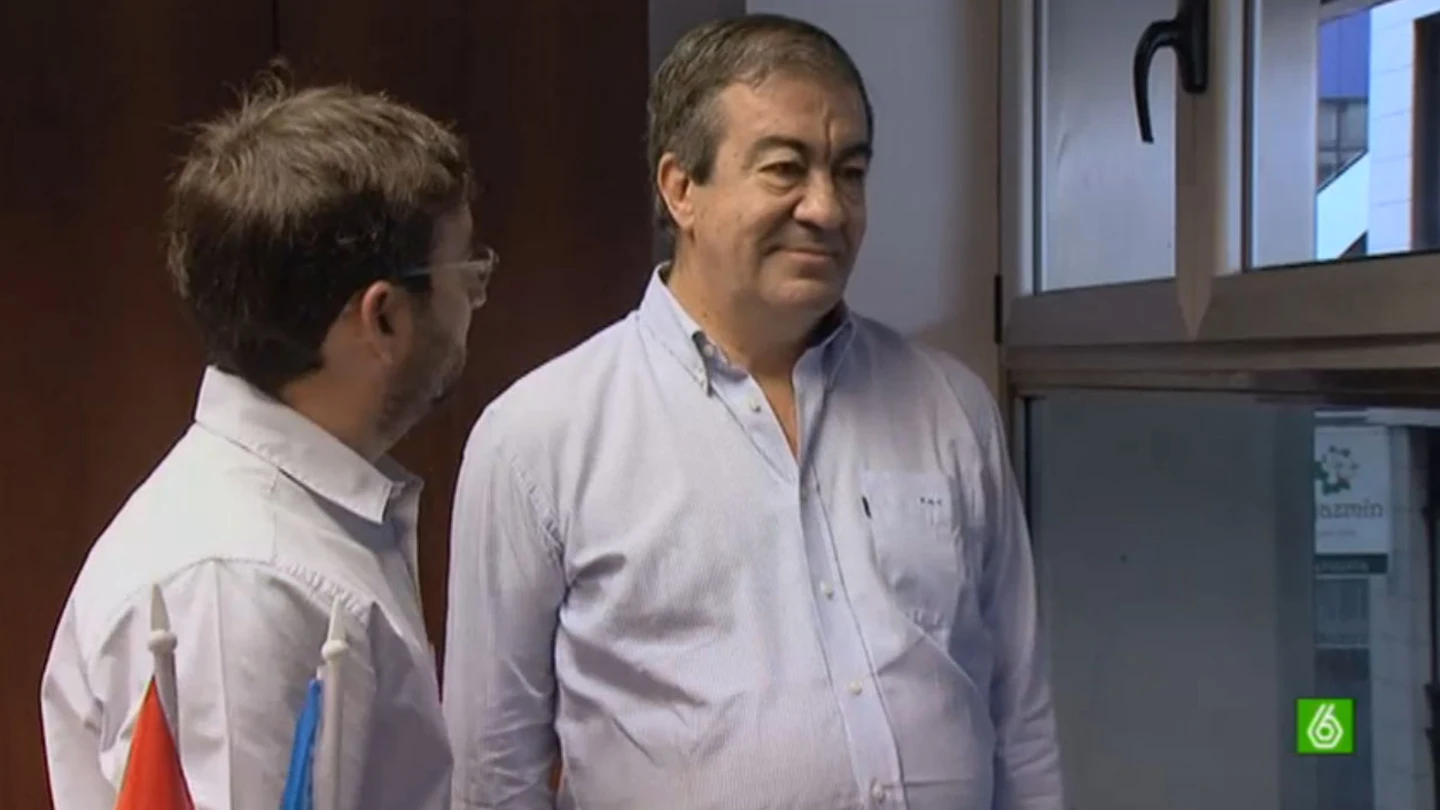 Jordi Évole junto a Francisco Álvarez Cascos Jordi Évole junto a Francisco Álvarez Cascos