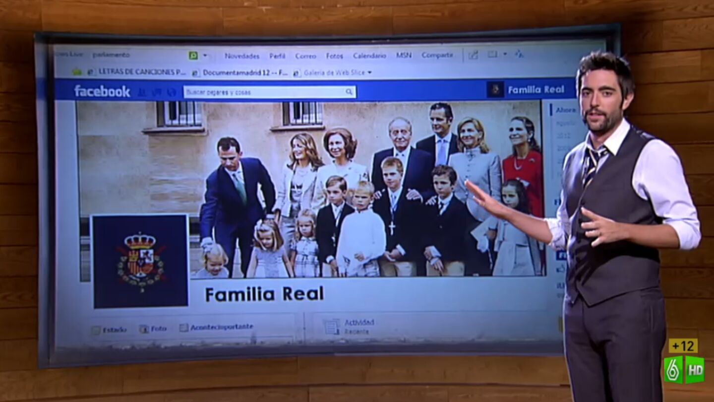 Dani Mateo imagina c&oacute;mo ser&iacute;a el Facebook de la Familia Real