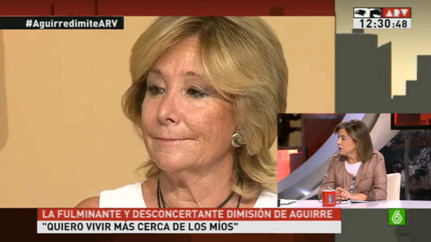 'Al Rojo Vivo' analiza las razones de dimisión de Esperanza Aguirre 'Al Rojo Vivo' analiza las razones de dimisión de Esperanza Aguirre