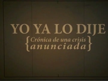 Yo ya lo dije Yo ya lo dije