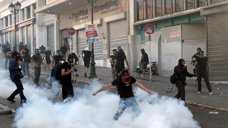 Protestas en Grecia
