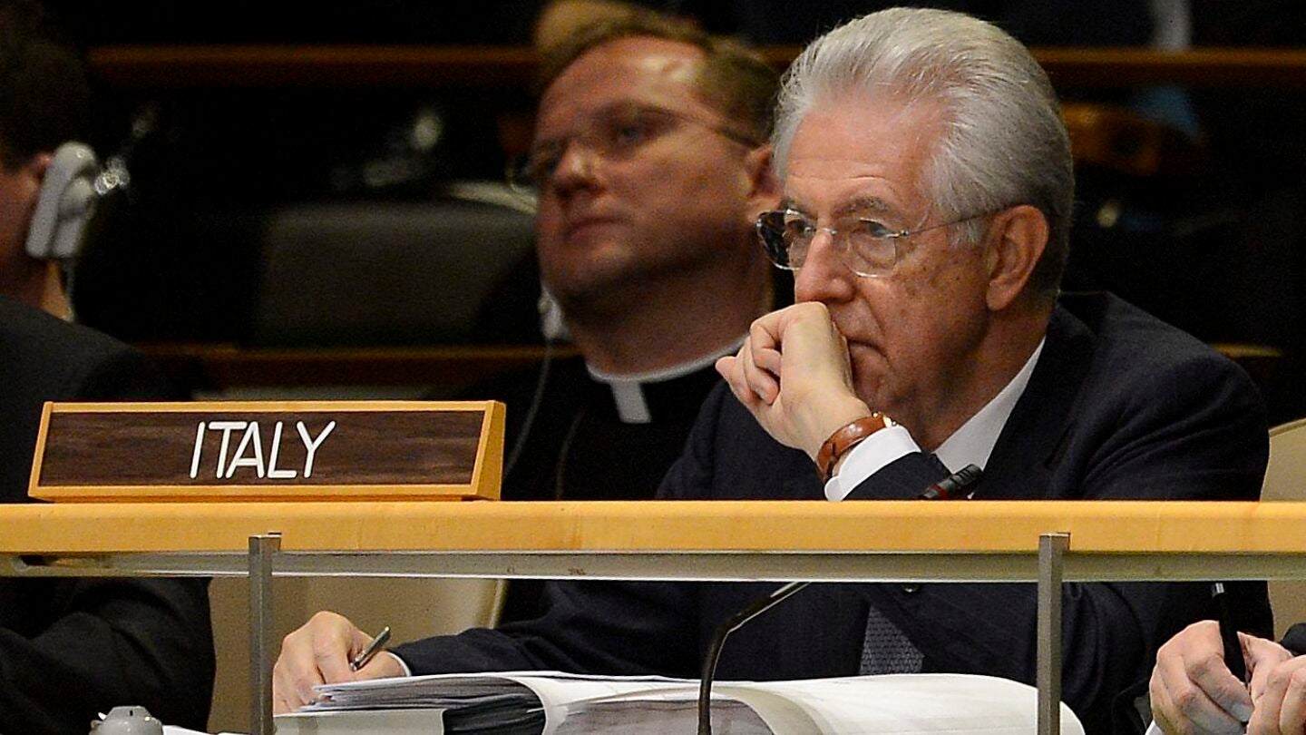 El primer ministro italiano, Mario Monti