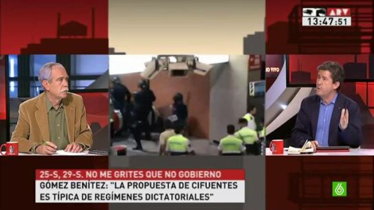 Debate manifestaci&oacute;n en Al Rojo Vivo
