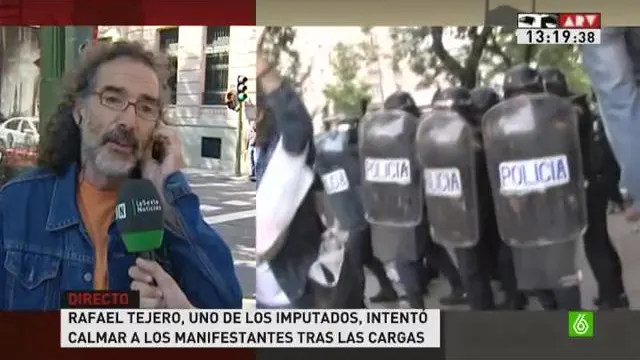 Rafael Tejero, uno de los imputados del 25S Rafael Tejero, uno de los imputados del 25S