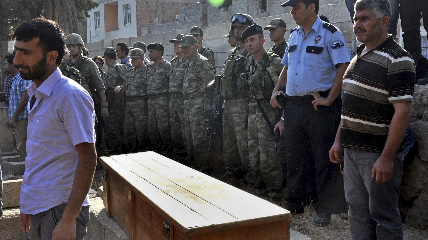 Funeral de una víctima turca Funeral de una víctima turca