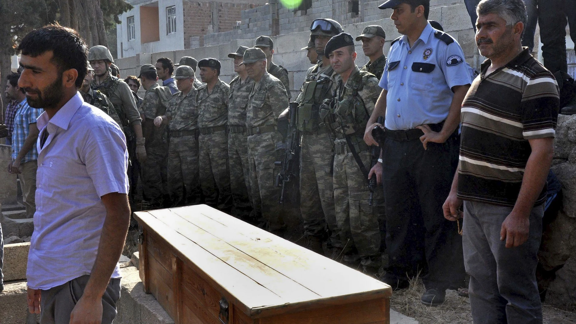 Funeral de una víctima turca