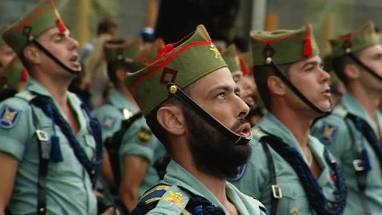Legionarios durante la Fiesta Nacional Legionarios durante la Fiesta Nacional