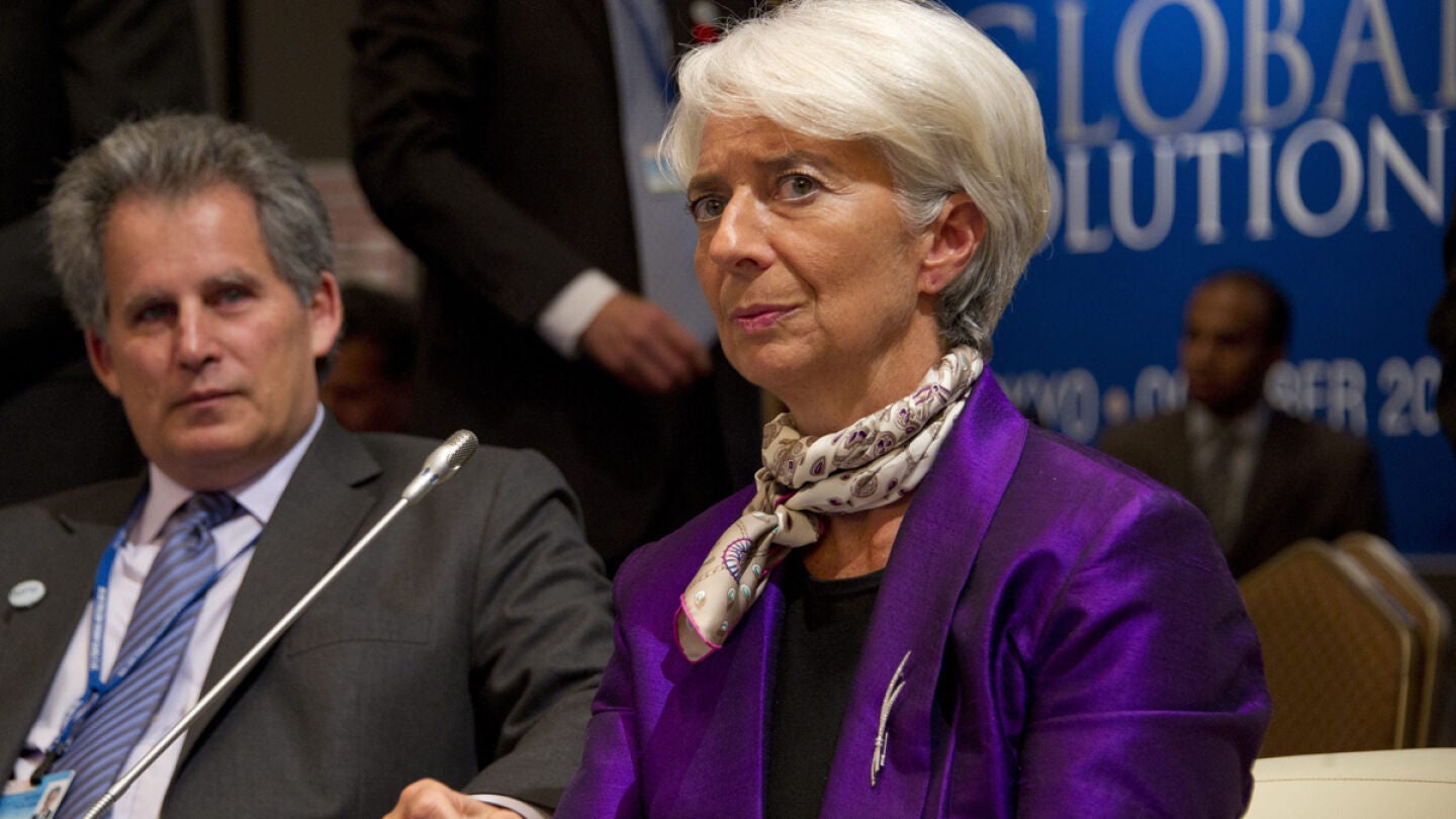 Christine Lagarde, directora del FMI