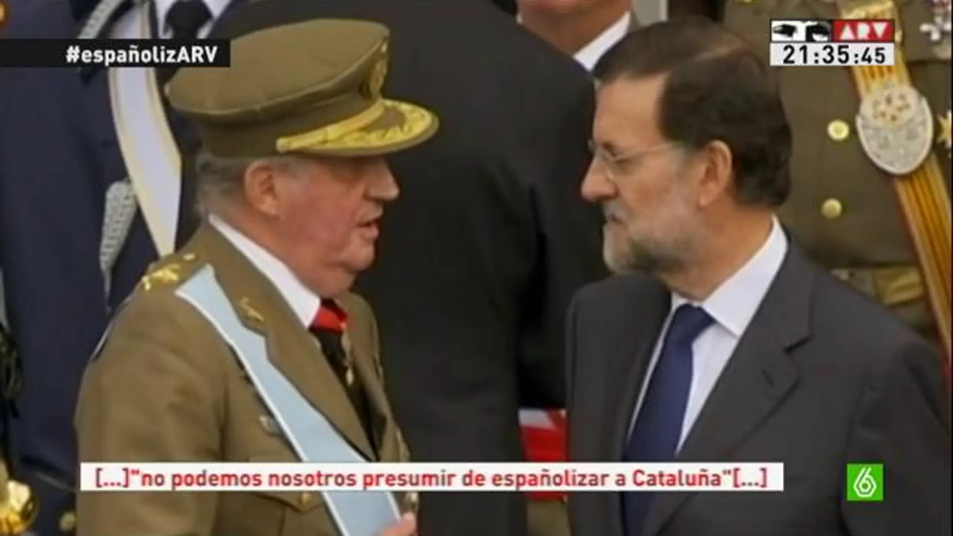 El Rey habla con Rajoy
