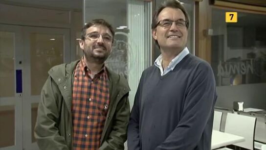 Jordi &Eacute;vole junto a Artur Mas