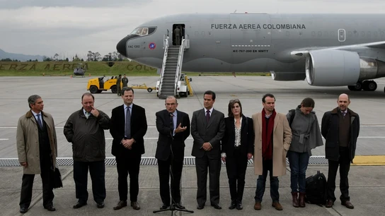 El jefe del equipo de negociadores del Gobierno colombiano El jefe del equipo de negociadores del Gobierno colombiano