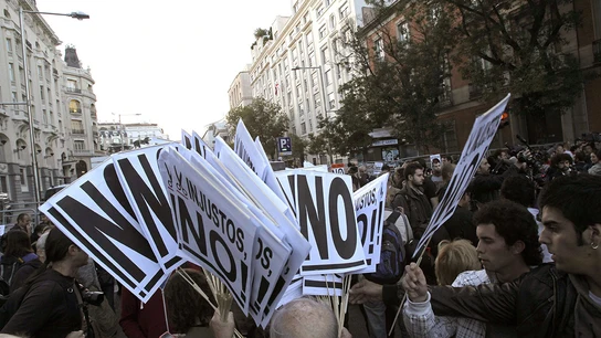 Imagen de archivo de una de las manifestaciones del 25-S Imagen de archivo de una de las manifestaciones del 25-S
