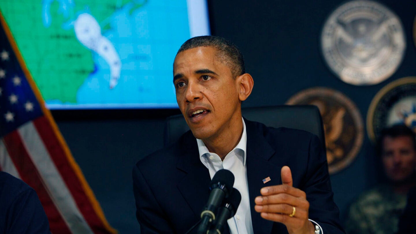 Declaraci&oacute;n informativa de Obama sobre 'Sandy'