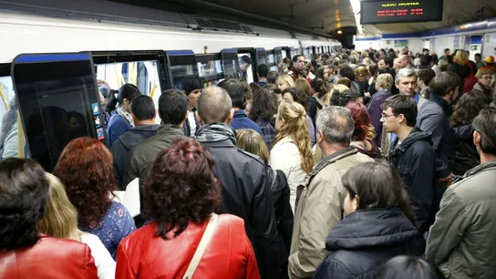 Jornada de paro en el Metro de Madrid. Jornada de paro en el Metro de Madrid.