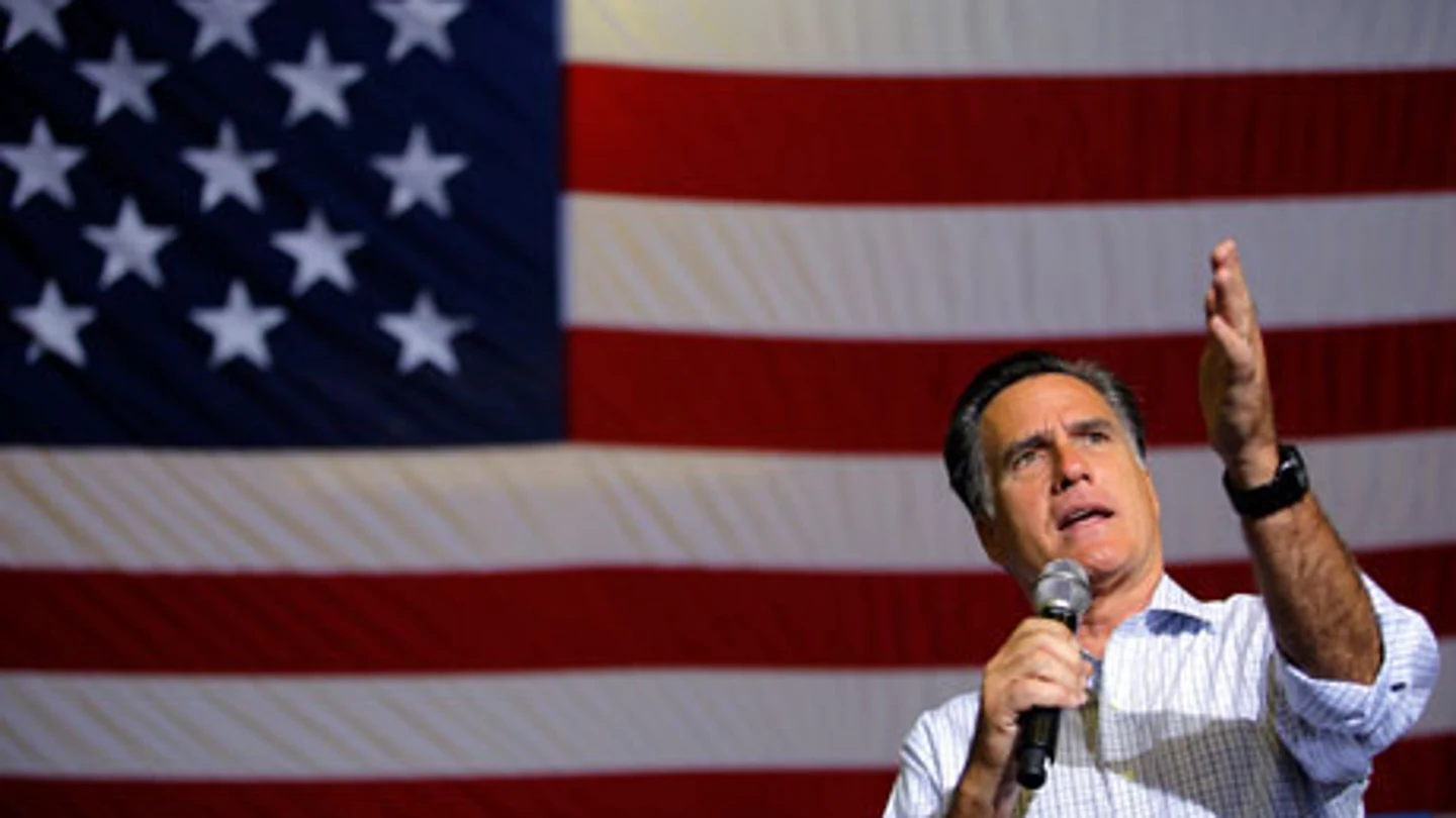 Mitt Romney durante un acto electoral Mitt Romney durante un acto electoral