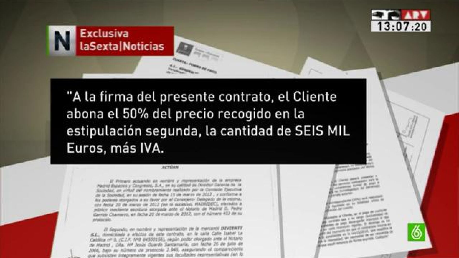 Acuerdo previo a la fiesta del Madrid Arena