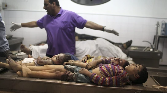 14 niños muertos desde el inicio de los bombardeos 14 niños muertos desde el inicio de los bombardeos