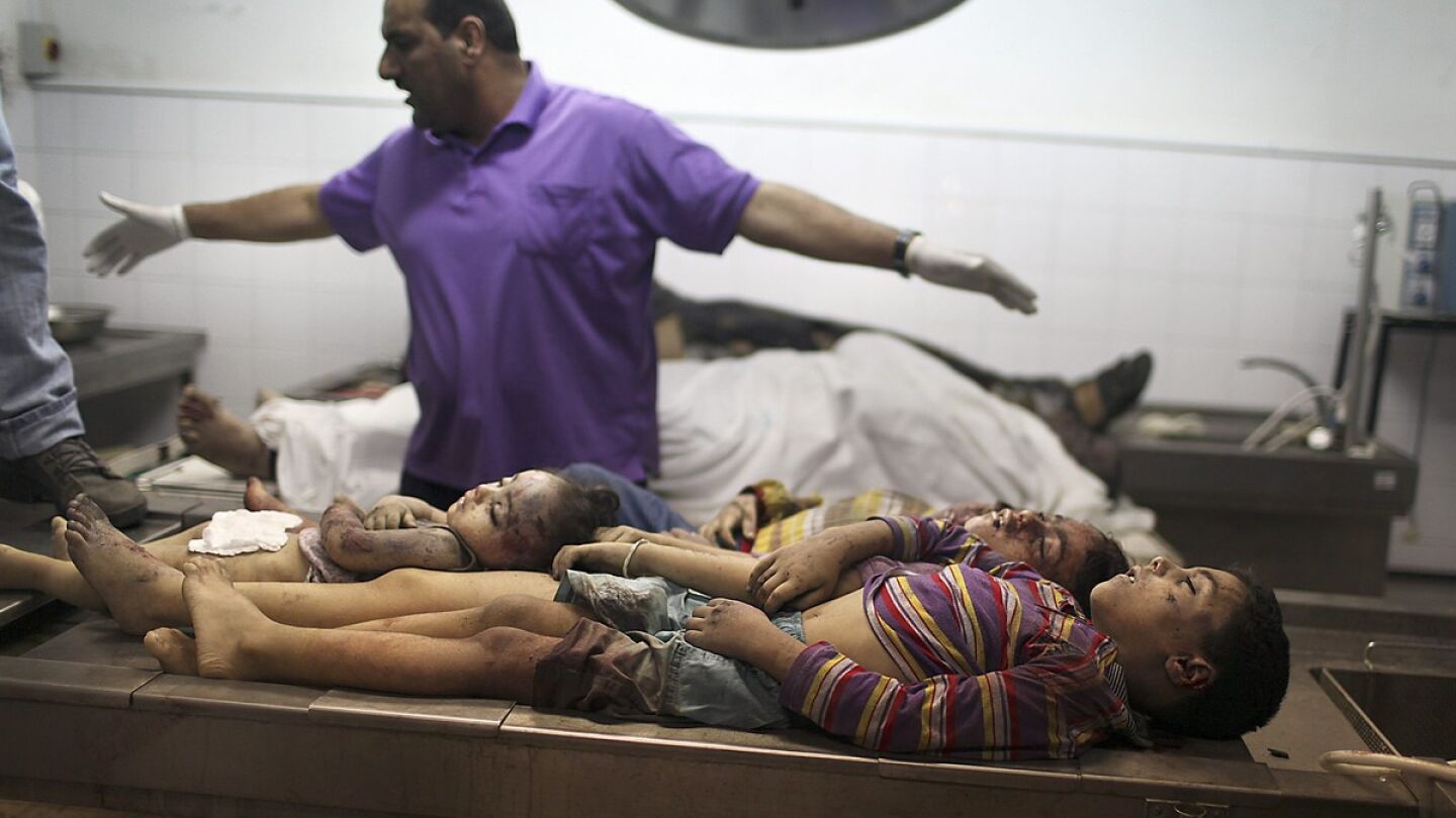 14 ni&ntilde;os muertos desde el inicio de los bombardeos
