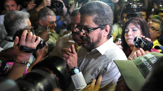 Iván Márquez, número dos de las FARC, declara el alto el fuego Iván Márquez, número dos de las FARC, declara el alto el fuego