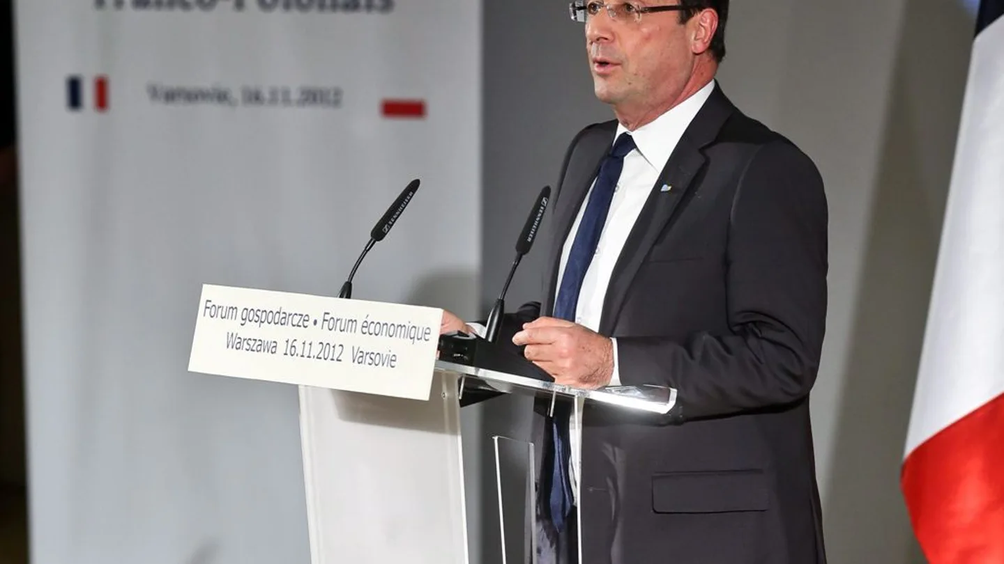 François Hollande durante un discurso François Hollande durante un discurso
