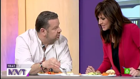 Alberto Chicote con Mamen Mendizábal Alberto Chicote con Mamen Mendizábal