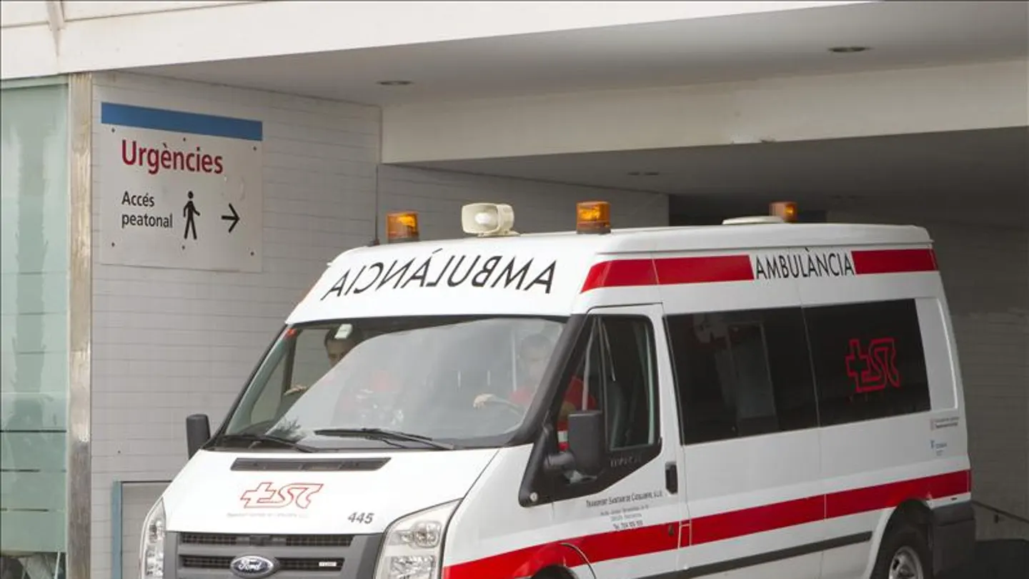Imagen de una ambulancia de Barcelona Imagen de una ambulancia de Barcelona