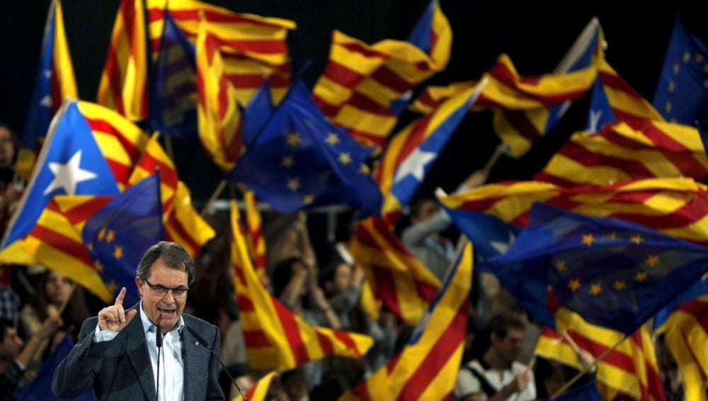 Artur Mas durante un mitin en Granollers