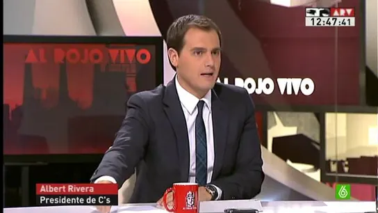 Albert Rivera en Al Rojo Vivo Albert Rivera en Al Rojo Vivo