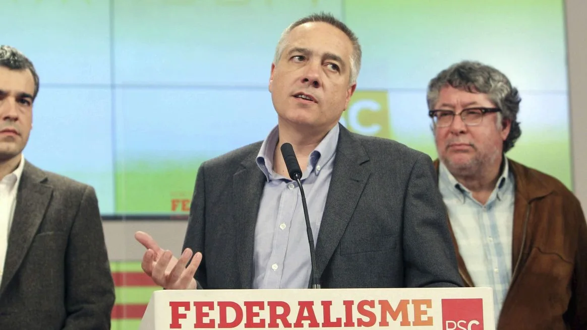 Pere Navarro en un acto electoral