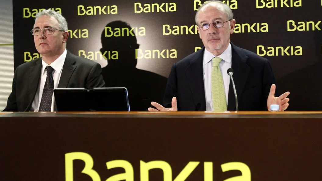  El expresidente de Bankia, Rodrigo Rato con el exconsejero delegado, Francisco Verdú