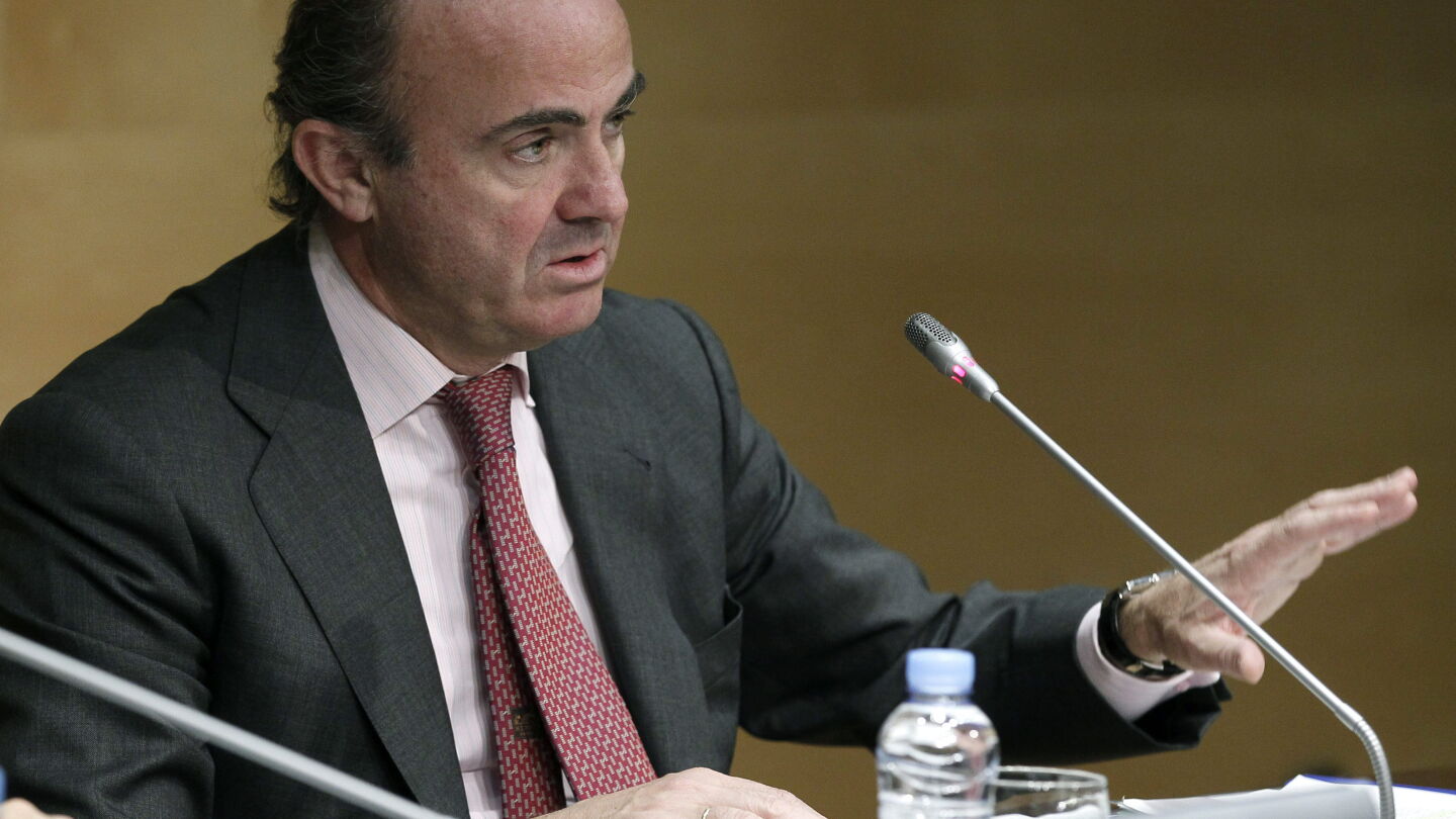 Ministro de econom&iacute;a, Luis de Guindos
