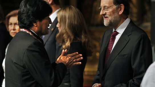 Evo Morales y Mariano Rajoy
