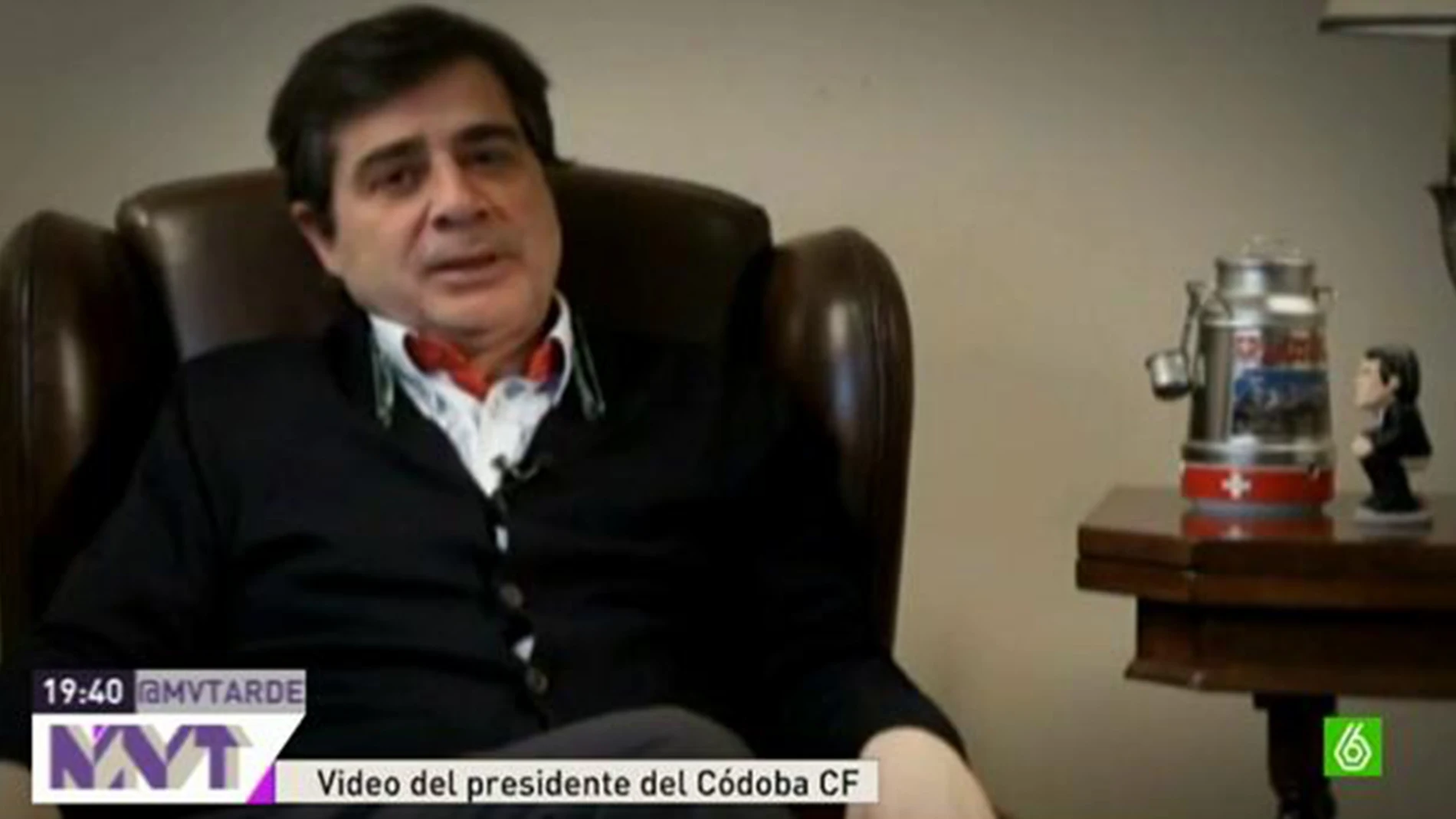 Presidente del Córdoba CF hacia Mas: "La Copa mola y Cataluña también"