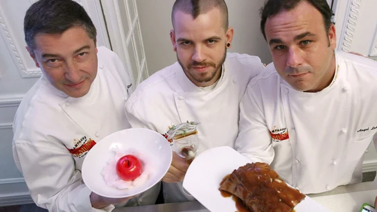 Tres grandes de la gastronomía española de vanguardia Tres grandes de la gastronomía española de vanguardia