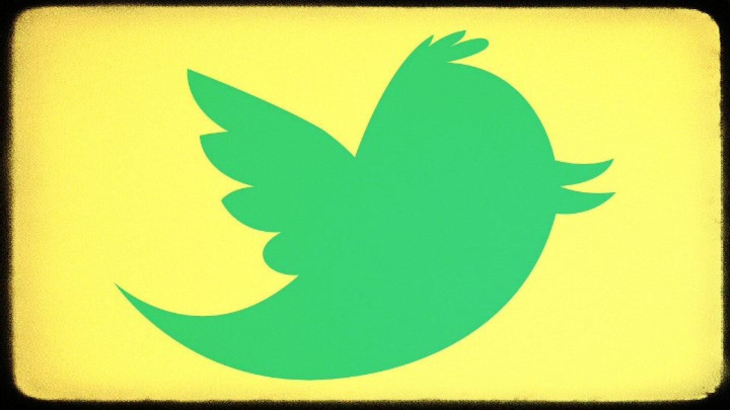 Logotipo de Twitter con un filtro
