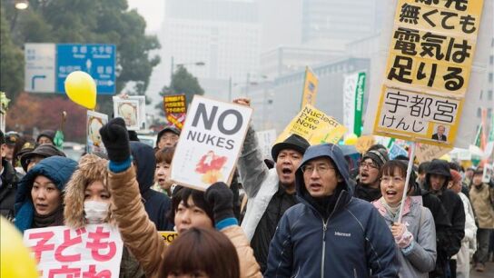 Protesta anti-nuclear en Tokio