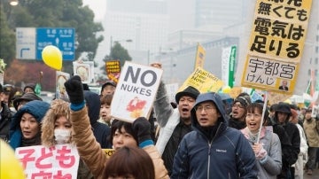 Protesta anti-nuclear en Tokio