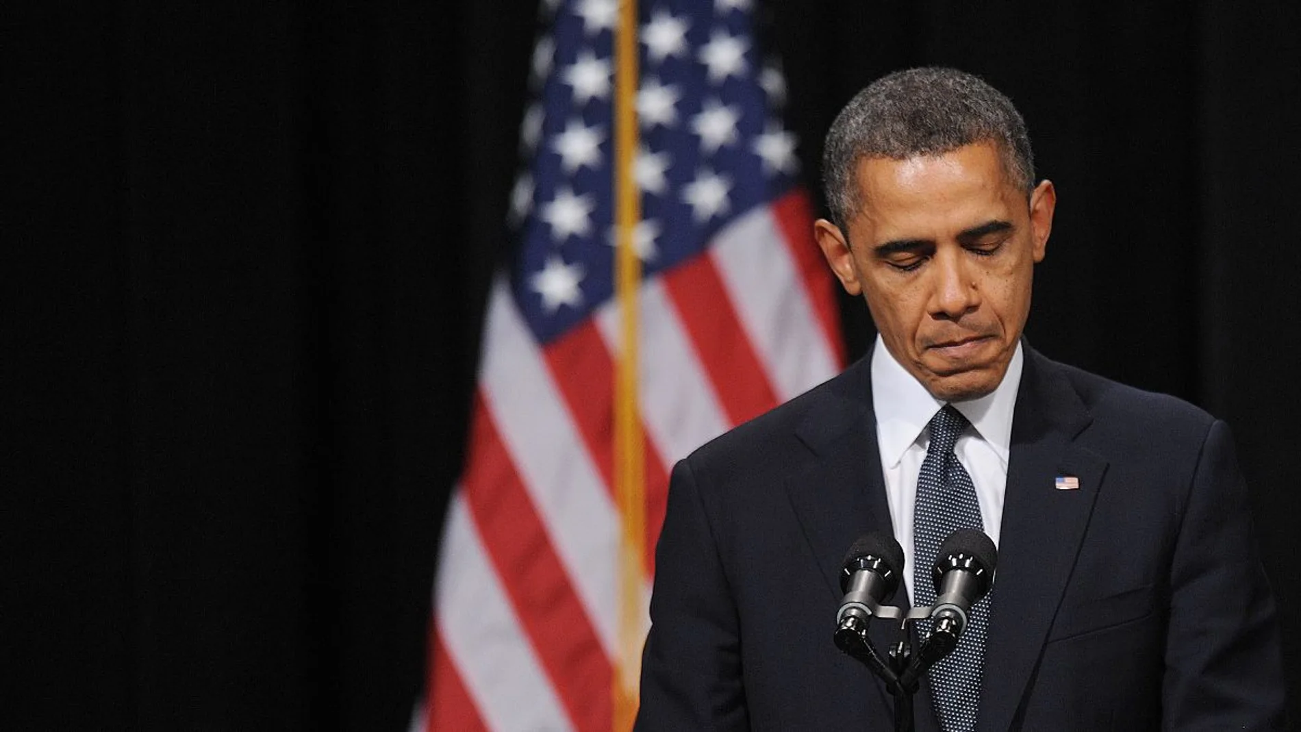 Barack Obama ante las familias de los fallecidos en Newtown