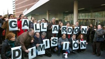 Jueces, fiscales y abogados protestan en Cataluña