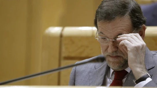 Mariano Rajoy en la última sesión del pleno del Senado. Mariano Rajoy en la última sesión del pleno del Senado.