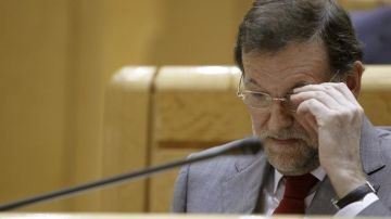 Mariano Rajoy en la última sesión del pleno del Senado.